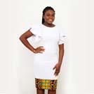 Short Sleeve Dress-White1
