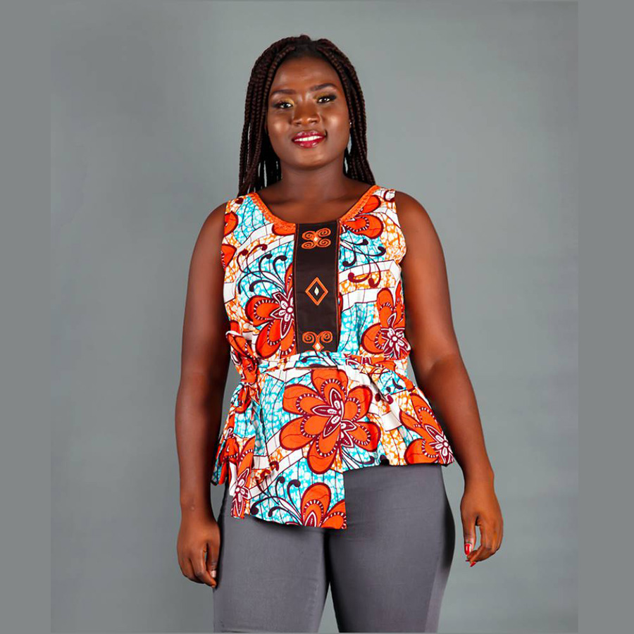 Sleeveless Blouse - Multicolor1