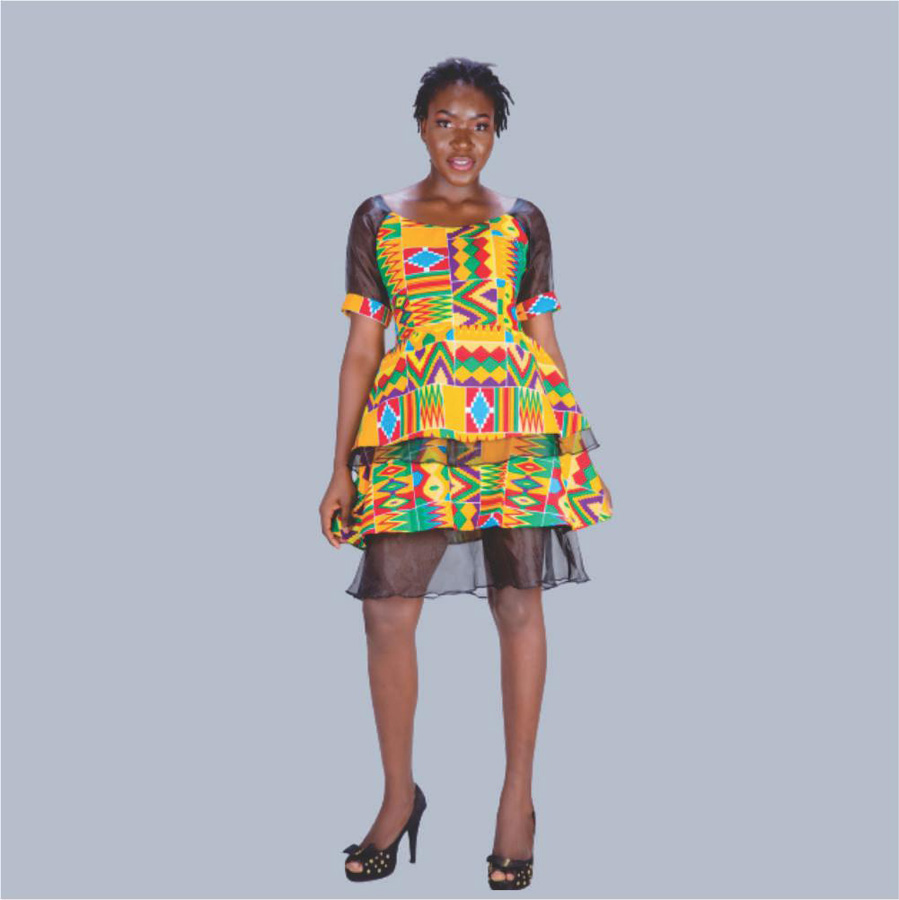 Tiwaa Kente African Print Dress1