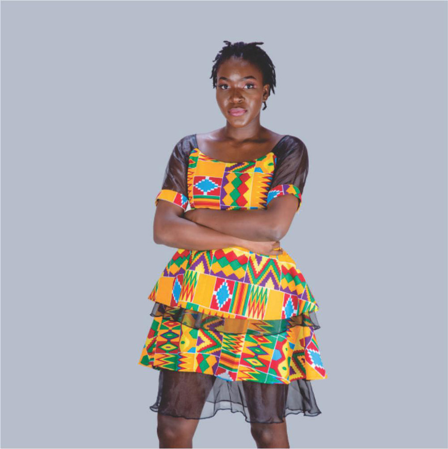 Tiwaa Kente African Print Dress2