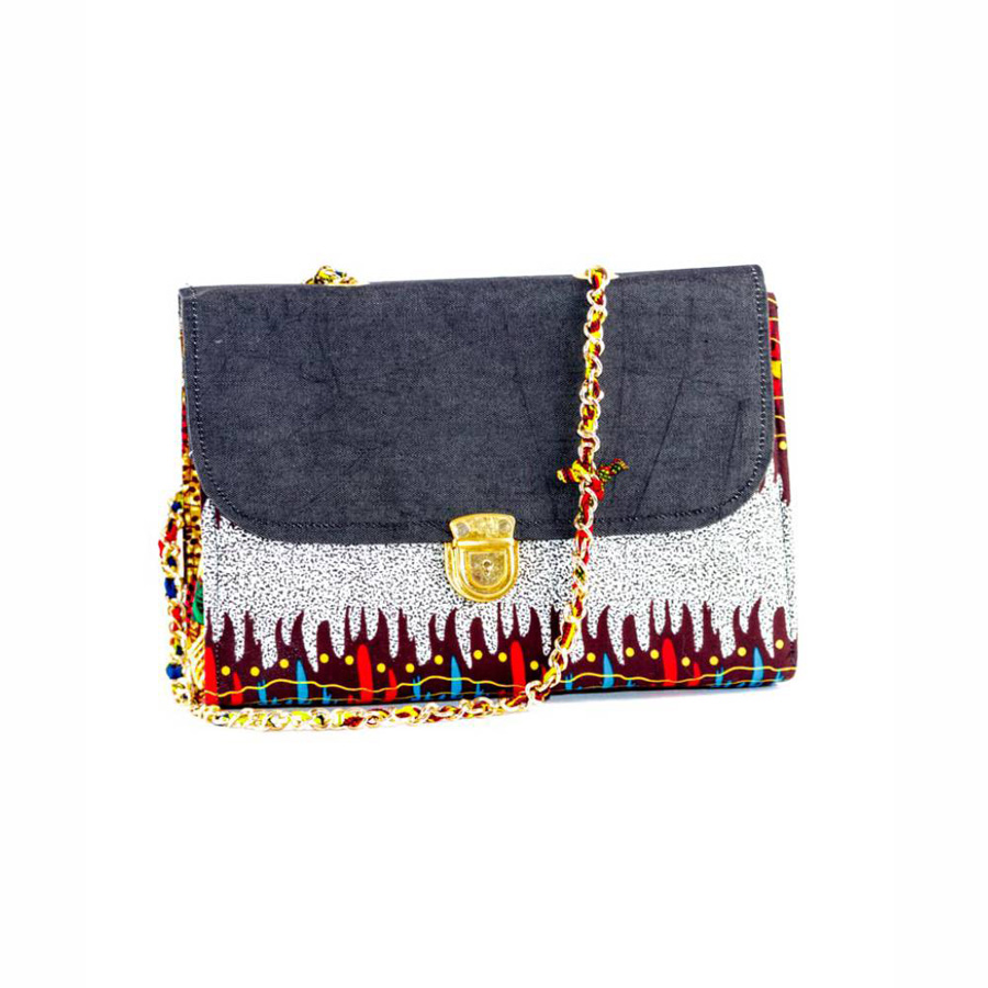 Denim Wax Slingbag - Dark &Amp; Multicolor1