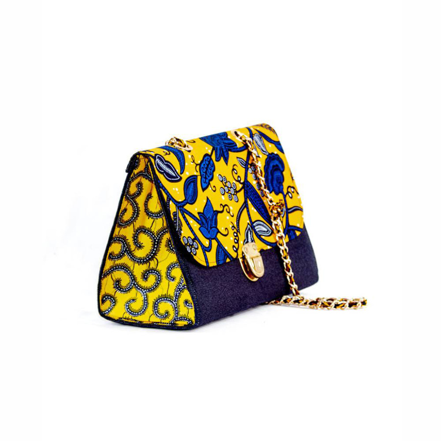 Denim Wax Slingbag - Dark Blue &Amp; Multicolor1