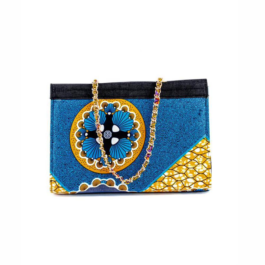 Denim Wax Slingbag -Black &Amp; Multicolor2