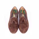 Brown Suede Tassel Men Shoes - Size 39-471