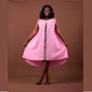 Knee-Length Dress-Pink1