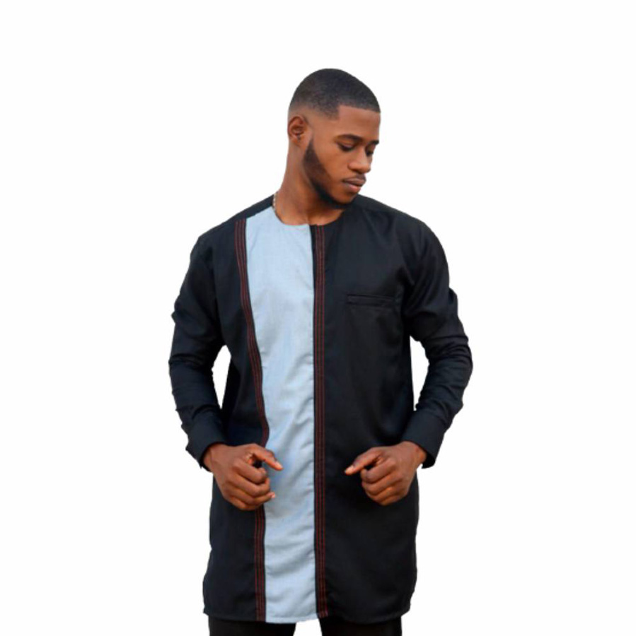 Long Sleeve Kaftan (Black)1
