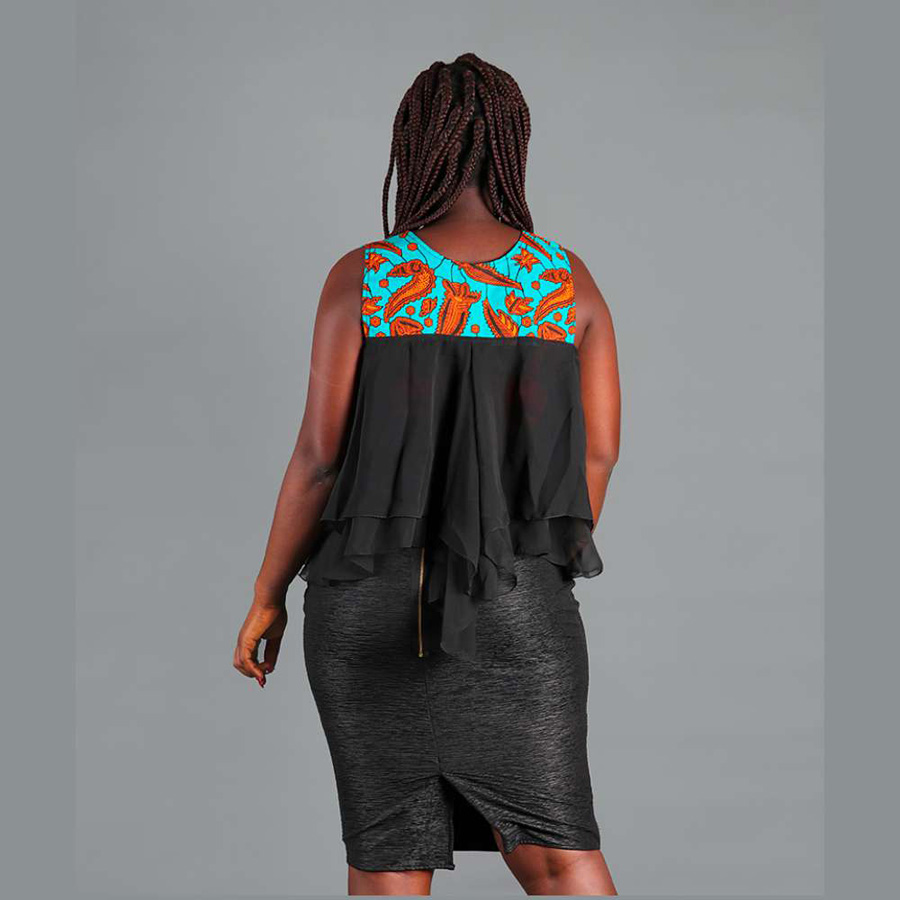 Knee-Length Skirt-Black2