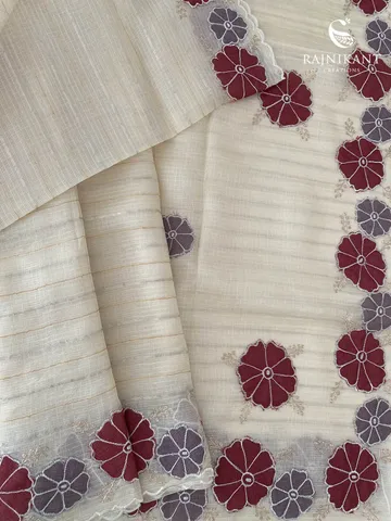 creamy-applique-kota-silk-rka9186-b