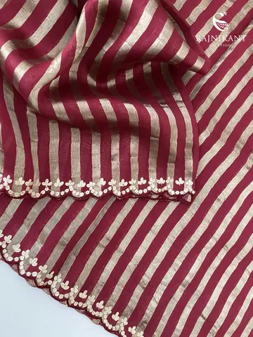 magenta-striped-tissue-organza-rka9884-a