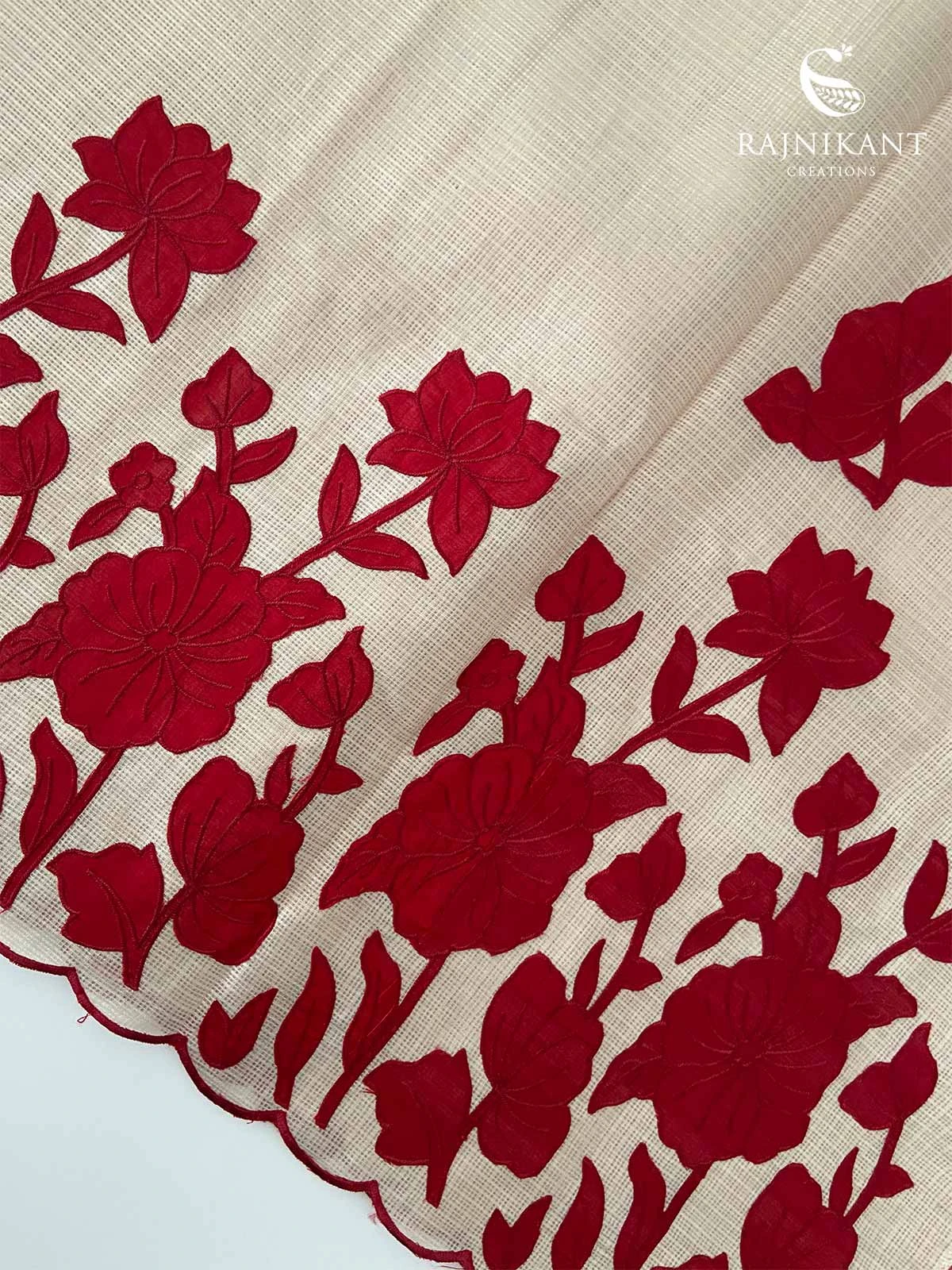 cream-kota-saree-with-red-floral-applique-work-rka7160-a