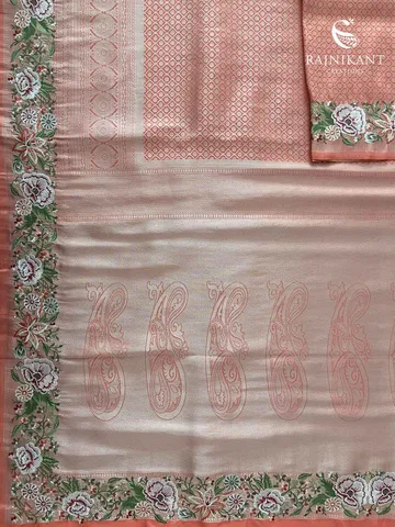 peachy-pink-crepe-jacquard-banarasi-saree-with-floral-embroidery-rka9694-c