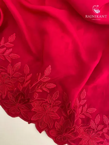 ruby-red-organza-silk-saree-with-floral-cutwork-border-rka4539-4-d