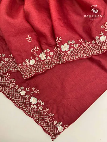 chilli-red-sequins-embroidered-tussar-silk-saree-rka6239-a