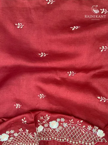 chilli-red-sequins-embroidered-tussar-silk-saree-rka6239-e