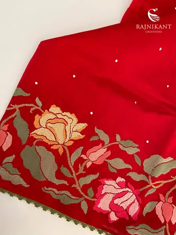 red-semi-tussar-saree-with-mirror-work-rka5352-2-a