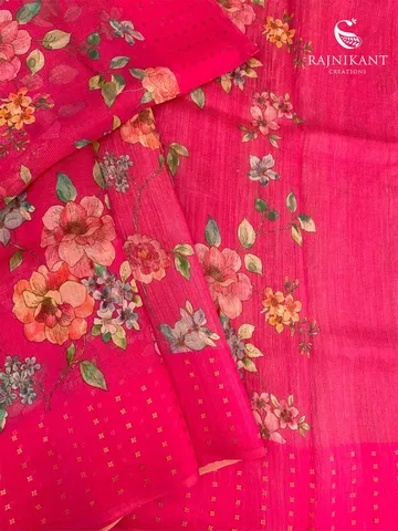 featherlight-hot-pink-printed-organza-silk-saree-rka7016-b