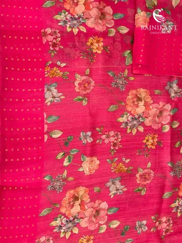 featherlight-hot-pink-printed-organza-silk-saree-rka7016-c
