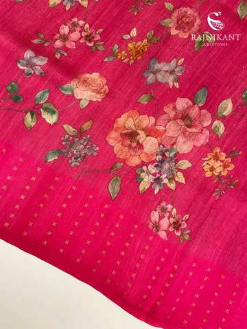 featherlight-hot-pink-printed-organza-silk-saree-rka7016-d