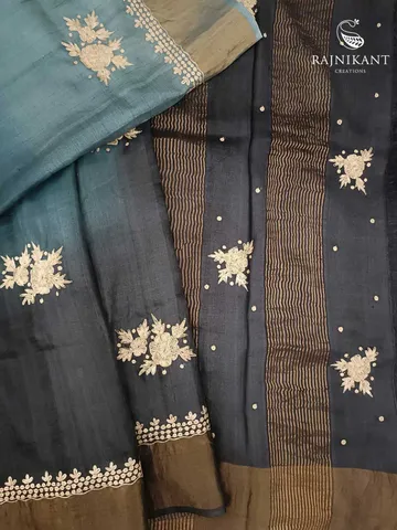 blue-shaded-hand-embroidery-zardozi-tussar-silk-saree-rka4911-b