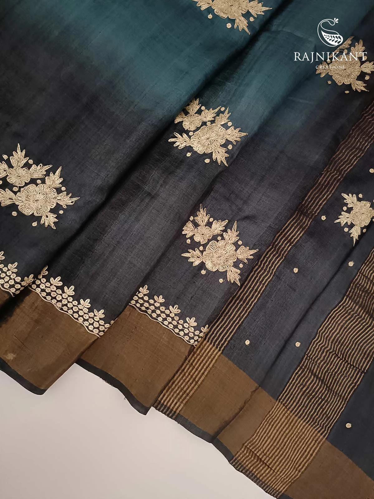 blue-shaded-hand-embroidery-zardozi-tussar-silk-saree-rka4911-a