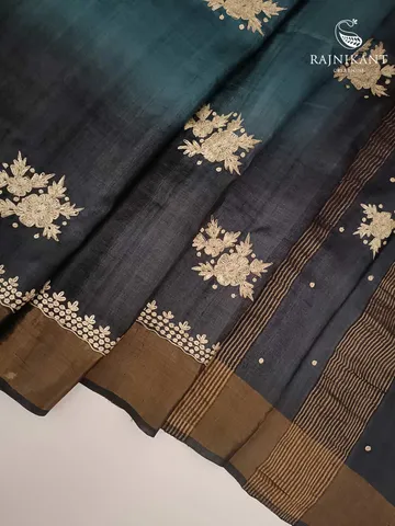 blue-shaded-hand-embroidery-zardozi-tussar-silk-saree-rka4911-a