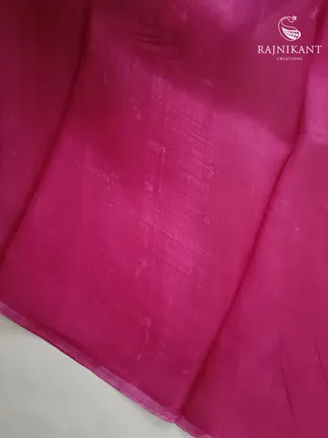 Black & Pink Printed Murshidabad Silk Saree5