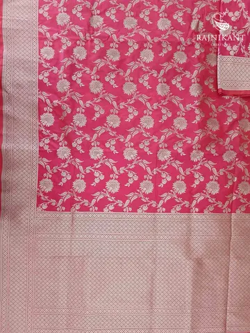 Classic Pink Katan Banarasi Saree3