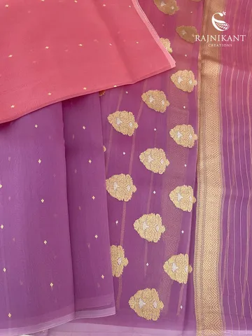 ombre-coral-x-lilac-banarasi-organza-rka10232-b