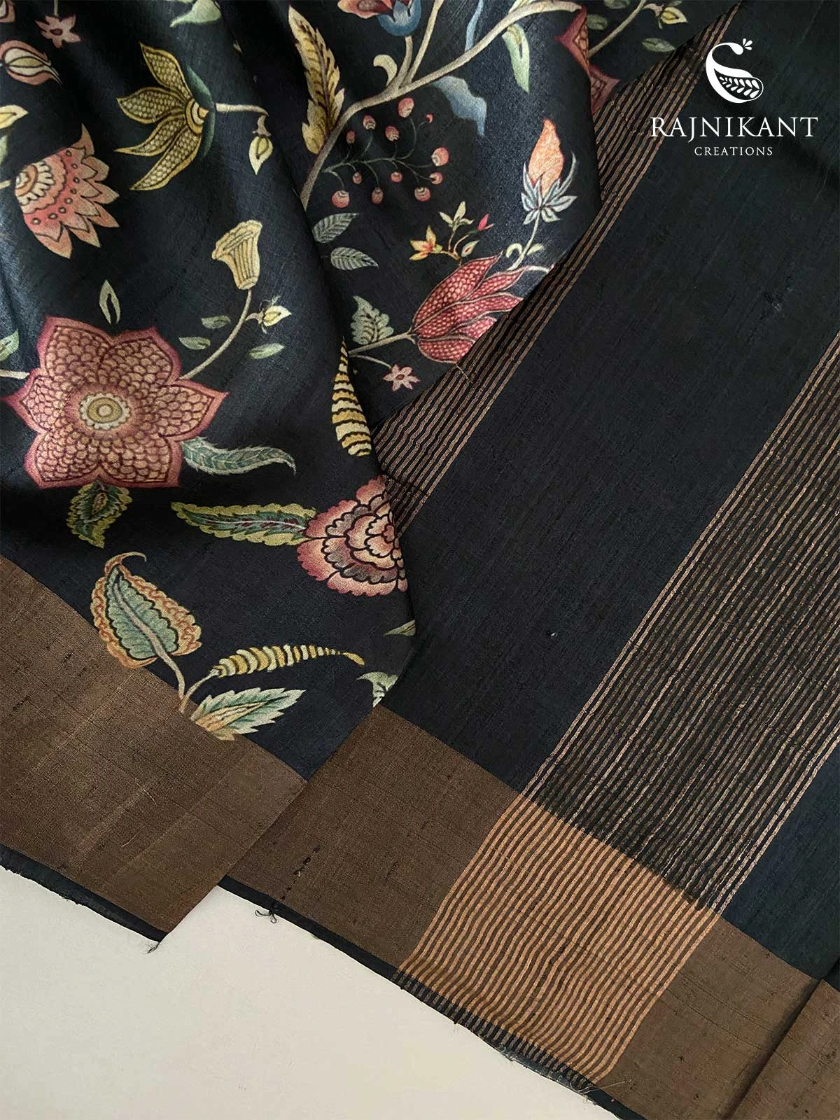 midnight-blooms-tussar-silk-saree-rka6573-a