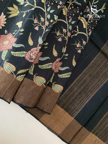 midnight-blooms-tussar-silk-saree-rka6573-d