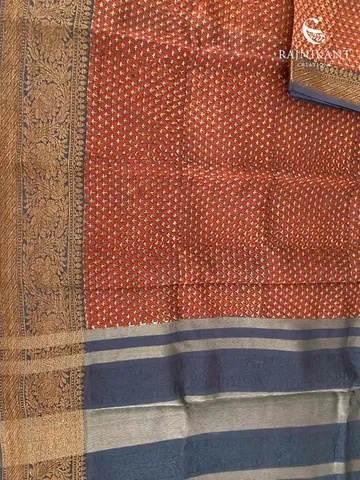 contrasting-red-chanderi-cotton-silk-saree-with-indigo-banarasi-border-rka4753-1-c