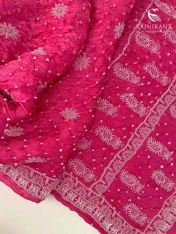 pink-bandhini-chikankari-saree-rka7876-2-a