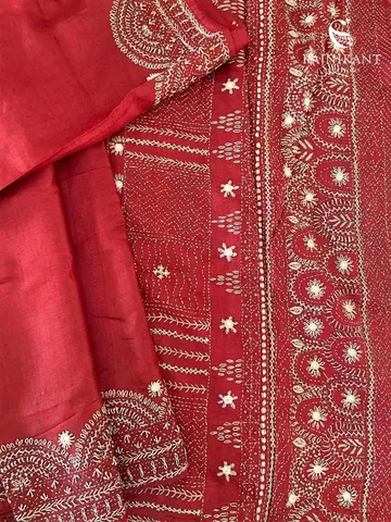 red-kantha-tussar-silk-saree-rka5713-2-b