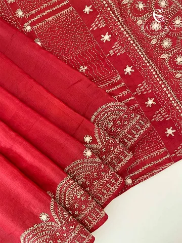 red-kantha-tussar-silk-saree-rka5713-2-d