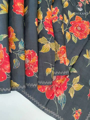 black-floral-tussar-silk-saree-rka7190-d