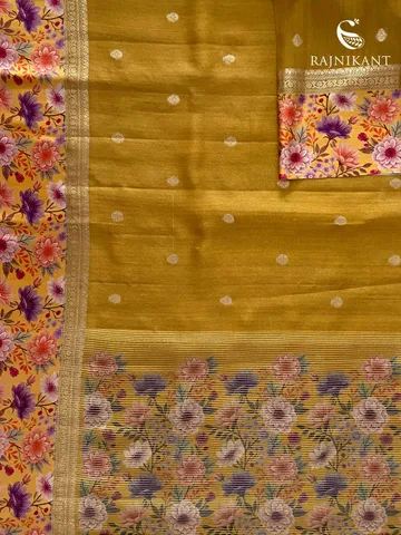 mustard-yellow-floral-banarasi-tussar-silk-rka9731-1-c