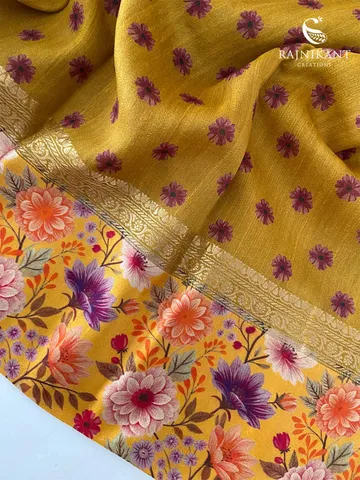mustard-yellow-floral-banarasi-tussar-silk-rka9731-1-e