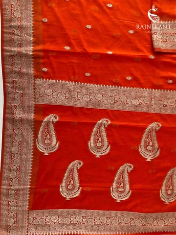 orange-chiffon-banarasi-with-silver-zari-rka9526-c