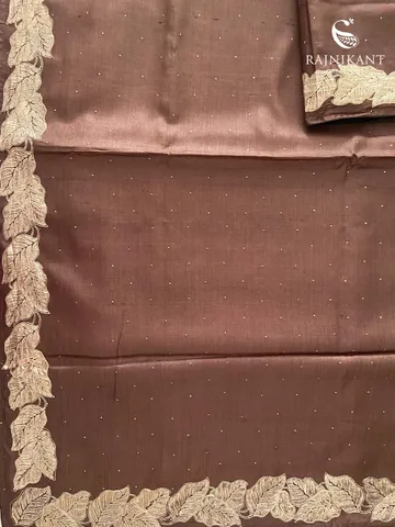 earthy-brown-tussar-silk-saree-rka9000-c