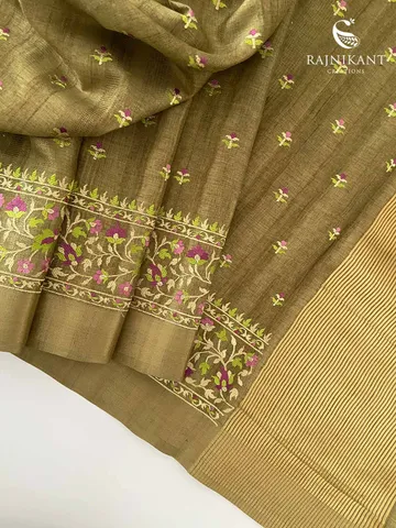 green-semi-tussar-kashmiri-styled-embroidery-rka9079-d