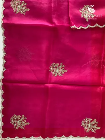 fuchsia-pink-organza-saree-with-zardozi-work-rka9644-c