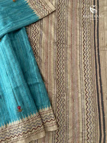 blue-semi-tussar-saree-with-hand-embroidery-rka9683-2-b