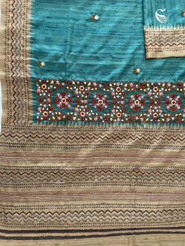blue-semi-tussar-saree-with-hand-embroidery-rka9683-2-c