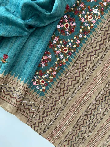 blue-semi-tussar-saree-with-hand-embroidery-rka9683-2-d