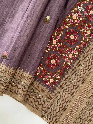 purple-semi-tussar-saree-with-hand-embroidery-rka9683-a