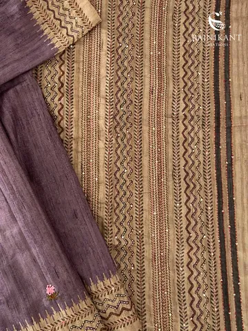 purple-semi-tussar-saree-with-hand-embroidery-rka9683-b