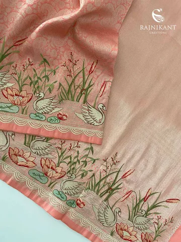 peachy-pink-banarasi-jacquard-crepe-saree-with-swans-rka9695-1-a