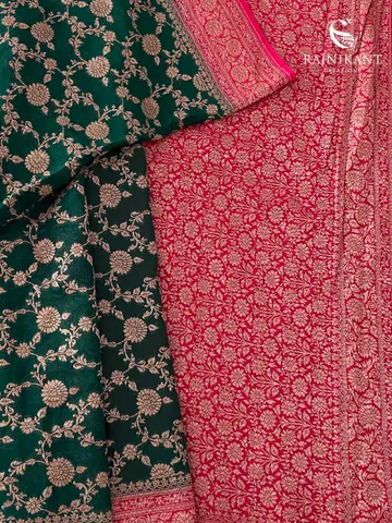 beautiful-bottle-green-jaal-georgette-rka8904-b