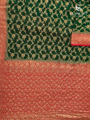 beautiful-bottle-green-jaal-georgette-rka8904-c