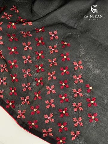 black-checkered-tussar-rka9932-d